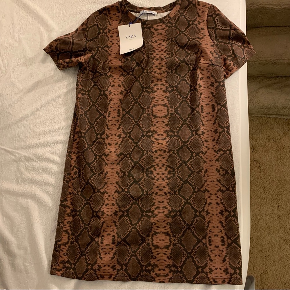 ZARA TRAFALUC Collection Animal Print Dress NWT 🐆